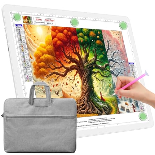 TOHETO Lightbox mit Tasche, A3-60-B, Weiß von TOHETO