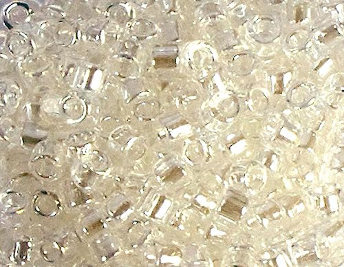Japanische Perlen Zylinder Schatz glänzend weiß 3,3 mm 8/0 100 g von Toho