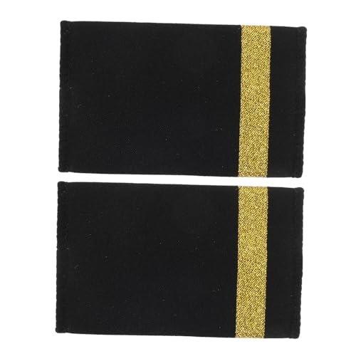 1 Paar Schulterklappen-epauletten: Schulterklappen Für Pilotenuniformen – Ein-stab-uniform-epauletten Für Flugpersonal Und Bühnenauftrittsrequisiten 1 Paar Schulterklappen-epauletten: Schulterklappen Für Pilotenuniformen – Ein-stab-uniform-epauletten Für Flugpersonal Und Bühnenauftrittsrequisiten von TOKIDNY