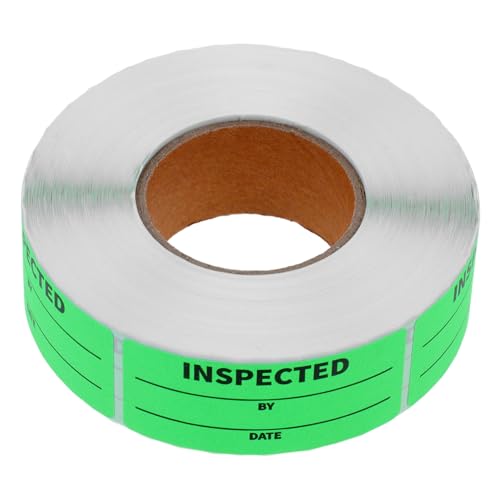 TOKIDNY 1 Rolle Inventarkontrolletiketten, Lagerinventaraufkleber, Inspektions Und Wartungsaufkleber, Lagerinventaretiketten, Inspektionsaufkleber, Inventaraufkleber, Kleine von TOKIDNY