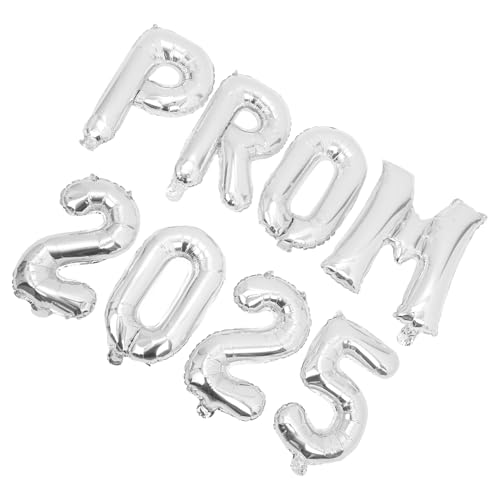 TOKIDNY Set Mit 2025 Abschluss-folien-zahlenballons Silberfarben Abschlussball-dekorationen Party-zubehör Für Feiern von TOKIDNY