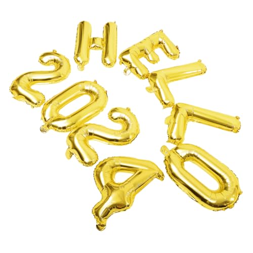 TOKIDNY 1 Set Hallo 2024 Luftballons Neujahr Party Deko Bunte Folienballons Zur Dekoration Für Silvester Feier Festlichkeiten Und Jahreswechsel Feierlichkeiten TOKIDNY 1 Set Hallo 2024 Luftballons Neujahr Party Deko Bunte Folienballons Zur Dekoration Für Silvester Feier Festlichkeiten Und Jahreswechsel Feierlichkeiten von TOKIDNY
