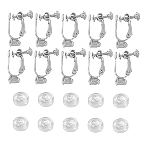 TOKIDNY 1 Set Ohrclip Adapter, Ohrring Konverter, Ohrclip Zubehör, Haken, Ohrring Zubehör, Ohrclip Konverter Set, Metallschmuckherstellung, Schmuckzubehör TOKIDNY 1 Set Ohrclip Adapter, Ohrring Konverter, Ohrclip Zubehör, Haken, Ohrring Zubehör, Ohrclip Konverter Set, Metallschmuckherstellung, Schmuckzubehör von TOKIDNY