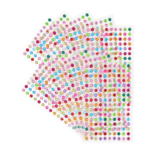 TOKIDNY 10 Blatt Strasssteine Selbstklebend Funkelnde Schmucksteine für Diy Bastelprojekte Gesichts Make Up und Kartengestaltung Vielseitige Flache Rückseite für Anwendungen TOKIDNY 10 Blatt Strasssteine Selbstklebend Funkelnde Schmucksteine für Diy Bastelprojekte Gesichts Make Up und Kartengestaltung Vielseitige Flache Rückseite für Anwendungen von TOKIDNY