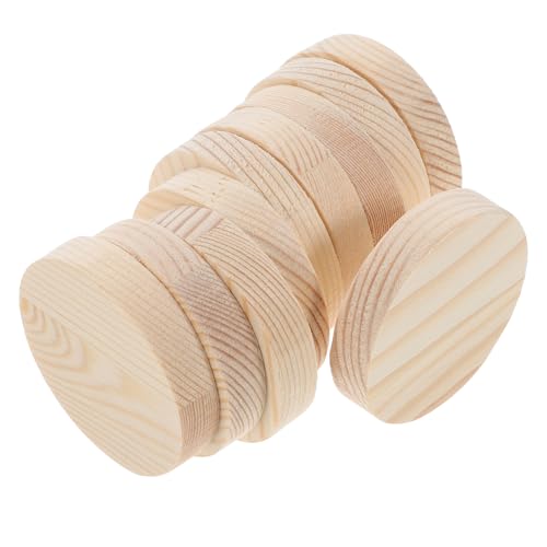 TOKIDNY 10 Stück DIY Holzscheiben Handbemalte Runde Holzchips Kiefernholz für Kreative Bastelideen und Dekorationen für Mädchen von TOKIDNY