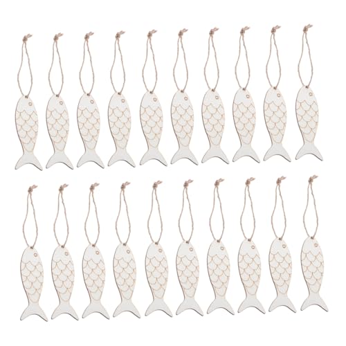TOKIDNY 100 Stück Fischförmige Holzscheiben mit Aufhängeschnur Unlackierte Holzfische zum Basteln DIY Blanko Holzanhänger für Wand und Partydekoration Kreative Holzfisch Ausschnitte für TOKIDNY 100 Stück Fischförmige Holzscheiben mit Aufhängeschnur Unlackierte Holzfische zum Basteln DIY Blanko Holzanhänger für Wand und Partydekoration Kreative Holzfisch Ausschnitte für von TOKIDNY