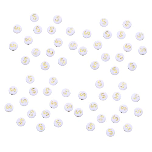TOKIDNY 100 Stück Flache Runde Acrylbuchstabenperlen Weiß mit Gold Alphabet Kleine Buchstabenperlen für DIY Schmuckherstellung Armbänder Halsketten Schlüsselanhänger TOKIDNY 100 Stück Flache Runde Acrylbuchstabenperlen Weiß mit Gold Alphabet Kleine Buchstabenperlen für DIY Schmuckherstellung Armbänder Halsketten Schlüsselanhänger von TOKIDNY