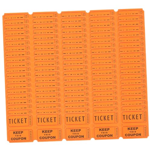 TOKIDNY 100 Stück Tombola Tickets Eintrittskarten Für Veranstaltungen Event Eintrittskarten Ticket Für Tombolas Universal Tickets Tombola Tickets Türpreis Tickets Eintrittskarten Tickets von TOKIDNY