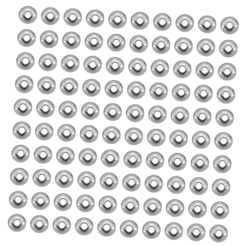 TOKIDNY 1000 Stück DIY Schmuckperlen Rhodium Spacer Beads für Armband Halskette Schmuckherstellung Zubehör Leicht und Vielseitig für Bastelprojekte von TOKIDNY