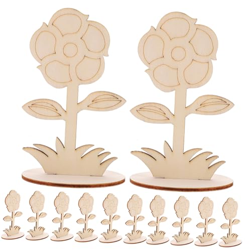 TOKIDNY 12 Stück Teiliges Unvollendete Holzblumen Bastelset zum Bemalen Glatte Oberfläche DIY Holzblumen Dekoration für Handwerk und Kreative Projekte zu Hause und Feiern TOKIDNY 12 Stück Teiliges Unvollendete Holzblumen Bastelset zum Bemalen Glatte Oberfläche DIY Holzblumen Dekoration für Handwerk und Kreative Projekte zu Hause und Feiern von TOKIDNY