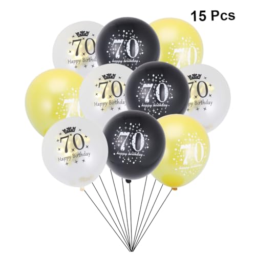 TOKIDNY 15 Stück Konfetti Luftballons Aus Naturlatex Bunte Dekoration Für Geburtstagsfeiern Jubiläen Und 70 Geburtstage Ideal Für Partys Und Besondere Anlässe TOKIDNY 15 Stück Konfetti Luftballons Aus Naturlatex Bunte Dekoration Für Geburtstagsfeiern Jubiläen Und 70 Geburtstage Ideal Für Partys Und Besondere Anlässe von TOKIDNY