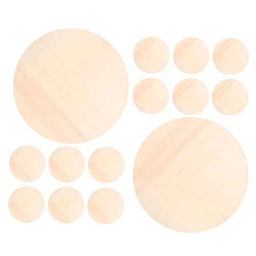 TOKIDNY 15 Stück Teiliges Runde Holzscheiben Naturbelassen Blanko Holzplatten für DIY Bastelprojekte Rustikale Türschilder Deko Holzplaketten für Weihnachts und Hochzeitsfeiern TOKIDNY 15 Stück Teiliges Runde Holzscheiben Naturbelassen Blanko Holzplatten für DIY Bastelprojekte Rustikale Türschilder Deko Holzplaketten für Weihnachts und Hochzeitsfeiern von TOKIDNY