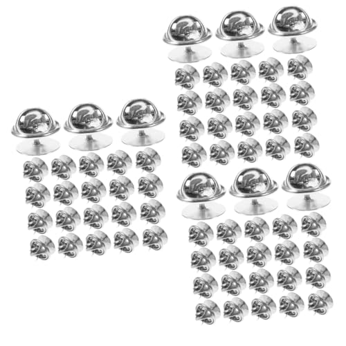 TOKIDNY 150 Sets Sporen, Schmetterlingshut, Verriegelung Für Anstecknadelrücken, Nadelrücken Zum Basteln, Nadelhalter, Verriegelung Für Emaille Anstecknadeln, Kupplungsnadelrücken, von TOKIDNY
