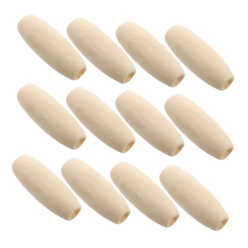 TOKIDNY 150 Stück Ovale Holzperlen Natürlichem Ahornholz Robuste Spacer Perlen mit Bohrung zum Auffädeln für Schmuckherstellung Diy Bastelprojekte Türvorhänge und Taschen Dekorationen von TOKIDNY