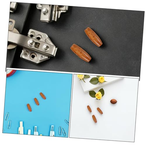 TOKIDNY 150 Stück Ovale Holzperlen Robustem Ahornholz Auffädeln Natürliche Spacer Perlen für Diy Schmuck Türvorhänge Taschen und Bastelprojekte von TOKIDNY