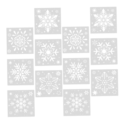 TOKIDNY 2 Sets Weihnachts-schneeflocken-schablonen Zum Basteln, Große Wiederverwendbare Winter-schneeflocken-schablonen, Vorlagen Zum Malen Auf Holz, Heimwerkerbedarf, Heimdekoration Und von TOKIDNY