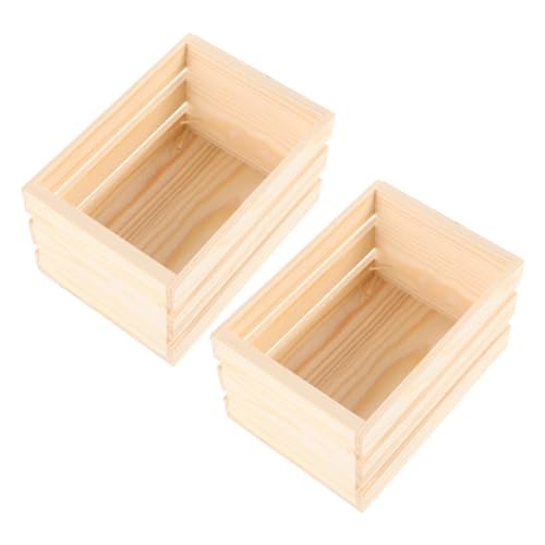 TOKIDNY 2 Stück Miniatur Holzkisten Puppenhaus Dekor Natürliche Holz Körbchen für Aufbewahrung von Mini Lebensmittel und Getränken Vielseitig Einsetzbar Langlebig TOKIDNY 2 Stück Miniatur Holzkisten Puppenhaus Dekor Natürliche Holz Körbchen für Aufbewahrung von Mini Lebensmittel und Getränken Vielseitig Einsetzbar Langlebig von TOKIDNY