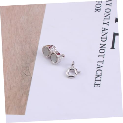 TOKIDNY 2 Stück Sterling Silber DIY Schmuckverschluss Teilig Magnetverschluss und Federring Verschluss Langlebig Sicher für Halsketten Armbänder Fußkettchen Handgemachte Accessoires TOKIDNY 2 Stück Sterling Silber DIY Schmuckverschluss Teilig Magnetverschluss und Federring Verschluss Langlebig Sicher für Halsketten Armbänder Fußkettchen Handgemachte Accessoires von TOKIDNY