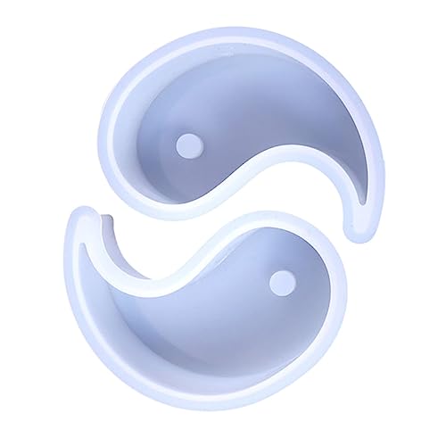 TOKIDNY 2 Stück Teiliges Tai Chi Silikon Kerzenformen Flexible Gießform für DIY Kerzenherstellung Wiederverwendbar Leicht zu Entformen für Handgemachte Duftkerzen und Kreative von TOKIDNY