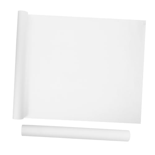 TOKIDNY 2 Stück Zeichnen Papierrolle Weißes Malpapier für Wasserfarben und Bastelaktivitäten Vielseitig Ph Neutral und Einfach zu Transportieren von TOKIDNY