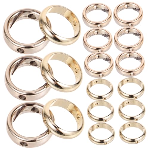 TOKIDNY 20 Stück Perlenverbindungsperlen Zubehör, Abstandsperlen, Metallrahmen, Multifunktionale Perlen, Rahmen, Armband Abstandsperlen, Mehrzweck Lose Perlenrahmen, Schmuckzubehör Zur von TOKIDNY