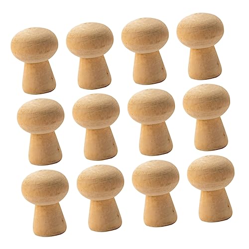 TOKIDNY 20 Stück Teiliges Naturbelassene Holzpilz Köpfe zum Bemalen Kindgerechte DIY Malspielzeuge aus Holz für Kreativität Feinmotorische und TOKIDNY 20 Stück Teiliges Naturbelassene Holzpilz Köpfe zum Bemalen Kindgerechte DIY Malspielzeuge aus Holz für Kreativität Feinmotorische und von TOKIDNY