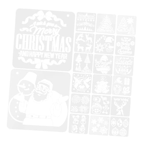 TOKIDNY 20 Teiliges Zeichenschablonen Werkzeug, Schablonen Zum Zeichnen, Sprühfarben Schablone, Weihnachtsschild Schablonen, Weihnachts Schneideschablonen, Weihnachts Schablonen, TOKIDNY 20 Teiliges Zeichenschablonen Werkzeug, Schablonen Zum Zeichnen, Sprühfarben Schablone, Weihnachtsschild Schablonen, Weihnachts Schneideschablonen, Weihnachts Schablonen, von TOKIDNY