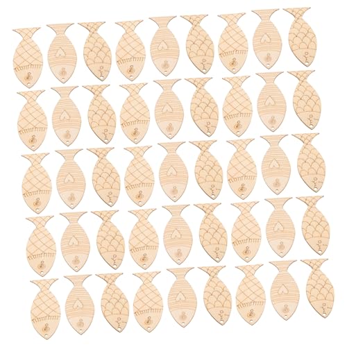 TOKIDNY 200 Stück Holz Fisch Wanddeko Hängende Küstenornamente Diy Bemalbar Mediterrane Wandkunst Natürliche Holz Fischform für Bad Schlafzimmer Wohnzimmer TOKIDNY 200 Stück Holz Fisch Wanddeko Hängende Küstenornamente Diy Bemalbar Mediterrane Wandkunst Natürliche Holz Fischform für Bad Schlafzimmer Wohnzimmer von TOKIDNY
