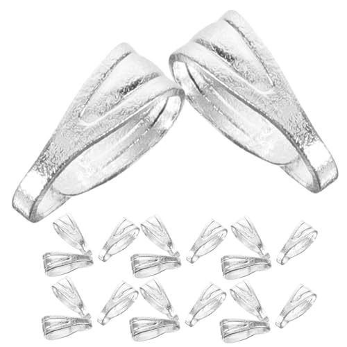 TOKIDNY 200 Stück Teiliges Schmuckverschluss für Halsketten Pinch Bail Clips mit Textur DIY Anhängerverbinder für Charms Vielseitig für Schmuckherstellung und Basteln Geeignet TOKIDNY 200 Stück Teiliges Schmuckverschluss für Halsketten Pinch Bail Clips mit Textur DIY Anhängerverbinder für Charms Vielseitig für Schmuckherstellung und Basteln Geeignet von TOKIDNY