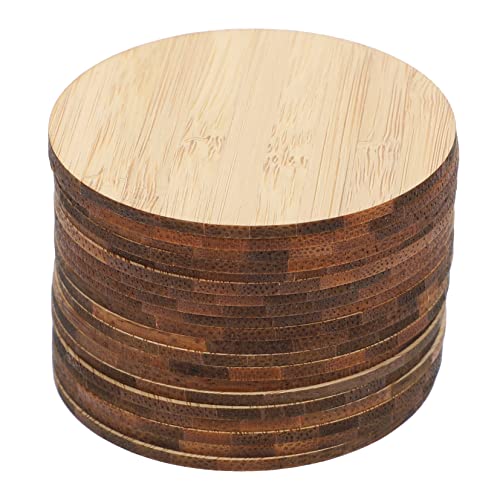 TOKIDNY 20Stücke Unfertige Runde Bambusplatten für DIY Malerei Naturholzscheiben zum Basteln für Projekte und Kinderaktivitäten von TOKIDNY