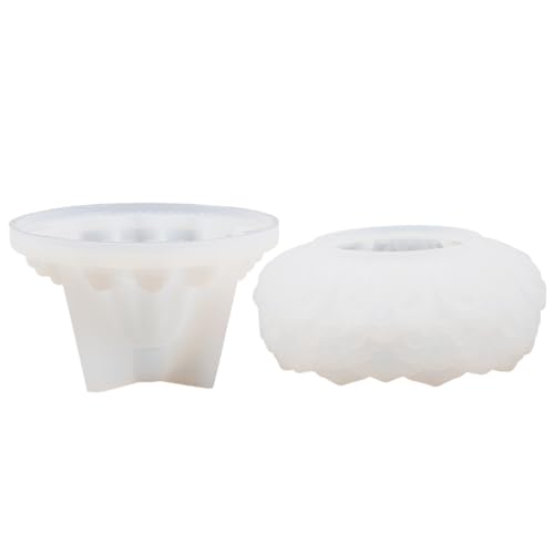 TOKIDNY 2Stücke Silikonform für Kerzenhalter DIY Gießform für Dekoration Langlebig und Einfach zu Entnehmen für Schlafzimmer und Wohnbereiche von TOKIDNY