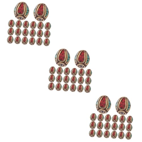 TOKIDNY 3 Sätze Nepalese Messingperlen Spacer Beads Mit Türkis Einlage Für Diy Schmuckherstellung Für Buddha Anhänger Und Kreative Projekte 20 Stück * 3 TOKIDNY 3 Sätze Nepalese Messingperlen Spacer Beads Mit Türkis Einlage Für Diy Schmuckherstellung Für Buddha Anhänger Und Kreative Projekte 20 Stück * 3 von TOKIDNY