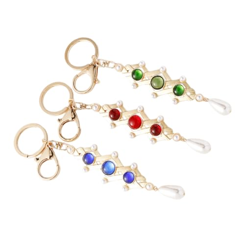 TOKIDNY 3 Stück Vintage Edelstein Schlüsselanhänger Eleganter Legierungs Schlüsselring Dekorativer Taschenanhänger und Einzigartiges für Schlüssel und Taschen TOKIDNY 3 Stück Vintage Edelstein Schlüsselanhänger Eleganter Legierungs Schlüsselring Dekorativer Taschenanhänger und Einzigartiges für Schlüssel und Taschen von TOKIDNY