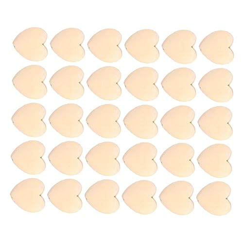 TOKIDNY 30 Stück Holzscheiben Herzform für DIY Unbehandelte Holzscheiben Langlebige Bastelaccessoires zur Dekoration von Hochzeit und Wohnzimmer von TOKIDNY