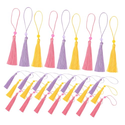 TOKIDNY 30 Stück Quasten Anhänger mit Dekorative Quasten für Lesezeichen Taschen Fächer und DIY Projekte Vielfältige Farben für Anwendungen TOKIDNY 30 Stück Quasten Anhänger mit Dekorative Quasten für Lesezeichen Taschen Fächer und DIY Projekte Vielfältige Farben für Anwendungen von TOKIDNY