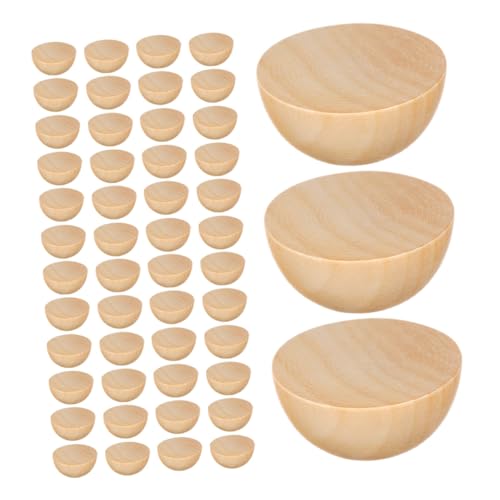 TOKIDNY 300 Stück Holzkugeln Unbehandelte Halbkreis Holzkugeln Naturholz Halbperlen Für DIY Bastelprojekte Erwachsene Kreative Dekoration Weihnachten Kunsthandwerk TOKIDNY 300 Stück Holzkugeln Unbehandelte Halbkreis Holzkugeln Naturholz Halbperlen Für DIY Bastelprojekte Erwachsene Kreative Dekoration Weihnachten Kunsthandwerk von TOKIDNY