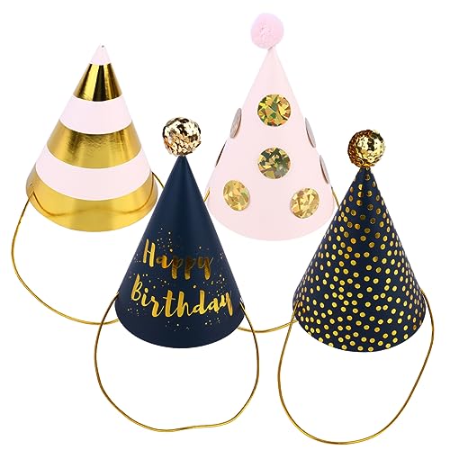 TOKIDNY 4 Stück Partyhut Partyhüte Goldenes Stirnband Glitzerhut Geburtstagsfeier Mini-hut Diy Geburtstagshut Geburtstagsmütze Haarband Geburtstagsmützen Selber Machen Papier TOKIDNY 4 Stück Partyhut Partyhüte Goldenes Stirnband Glitzerhut Geburtstagsfeier Mini-hut Diy Geburtstagshut Geburtstagsmütze Haarband Geburtstagsmützen Selber Machen Papier von TOKIDNY