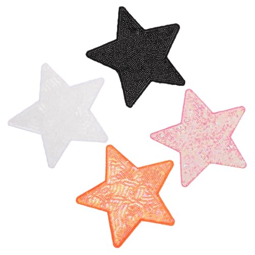 TOKIDNY 4 Stück Teiliges Glitzerstern Patches Selbstklebende Stern Applikationen für Diy Nähprojekte und Bekleidungsdekoration für Jacken Hüte und Taschen TOKIDNY 4 Stück Teiliges Glitzerstern Patches Selbstklebende Stern Applikationen für Diy Nähprojekte und Bekleidungsdekoration für Jacken Hüte und Taschen von TOKIDNY