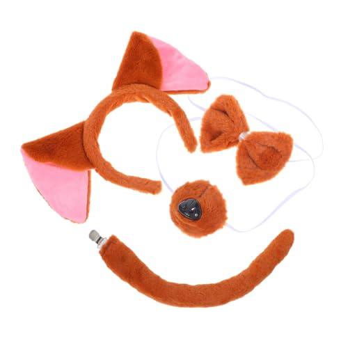 TOKIDNY 4 Stück Teiliges Hundeohren Stirnband mit Schleife Flexiblen Drahtohren und Niedliches Tierkostüm Haarreif für Mädchen Vielseitiges Zubehör für Karneval Halloween Cosplay und TOKIDNY 4 Stück Teiliges Hundeohren Stirnband mit Schleife Flexiblen Drahtohren und Niedliches Tierkostüm Haarreif für Mädchen Vielseitiges Zubehör für Karneval Halloween Cosplay und von TOKIDNY