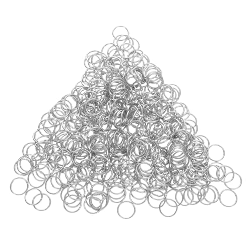 TOKIDNY 400 Stück Edelstahl Sprungringe Robust Langlebig für Schmuckherstellung Diy Anhängerhalter Armband Verschlüsse Ohrring Basteln Schlüsselanhänger Reparatur von TOKIDNY