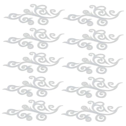TOKIDNY 5 Paare Barock Stickerei Applikationen Wolkenform Vintage Patches zum Aufbügeln und Annähen für Brautkleider Cheongsam Shirts Schuhe Gestickte Stoffverzierungen für Hochzeits und TOKIDNY 5 Paare Barock Stickerei Applikationen Wolkenform Vintage Patches zum Aufbügeln und Annähen für Brautkleider Cheongsam Shirts Schuhe Gestickte Stoffverzierungen für Hochzeits und von TOKIDNY