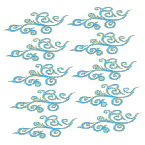 TOKIDNY 5 Paare Barock Wolken Applikationen Stickerei Vielseitig Bügel und Nähbar Chinesische Cheongsam Verzierungen für Hochzeitskleider Bühnenkostüme Party Garderobe TOKIDNY 5 Paare Barock Wolken Applikationen Stickerei Vielseitig Bügel und Nähbar Chinesische Cheongsam Verzierungen für Hochzeitskleider Bühnenkostüme Party Garderobe von TOKIDNY