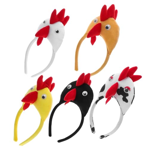 TOKIDNY Leichtes Hahn-stirnband 5 Stück Kopfbedeckungen Für Damen Haarband Dekorationen Vielseitiges Party-accessoire Bühnenrequisite TOKIDNY Leichtes Hahn-stirnband 5 Stück Kopfbedeckungen Für Damen Haarband Dekorationen Vielseitiges Party-accessoire Bühnenrequisite von TOKIDNY