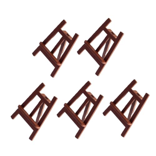 TOKIDNY 5 Stück Teiliges Staffelei für Puppenhaus Holz Easel Zubehör für Szenen und Dekorationen für Schlafzimmer und Ankleidezimmer TOKIDNY 5 Stück Teiliges Staffelei für Puppenhaus Holz Easel Zubehör für Szenen und Dekorationen für Schlafzimmer und Ankleidezimmer von TOKIDNY