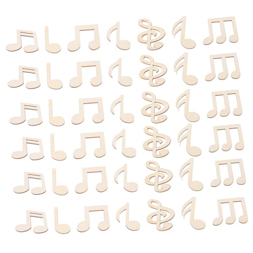 TOKIDNY 50 Stück Holz Musiknoten Ausschnitte Unlackierte Holzscheiben Musiknote Holzverzierungen für Diy Bastelprojekte Beige für Geburtstagsfeiern und Wohnkultur TOKIDNY 50 Stück Holz Musiknoten Ausschnitte Unlackierte Holzscheiben Musiknote Holzverzierungen für Diy Bastelprojekte Beige für Geburtstagsfeiern und Wohnkultur von TOKIDNY