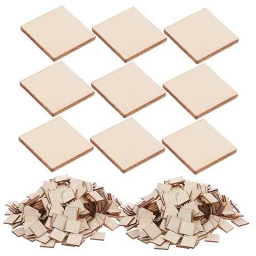 TOKIDNY 500 Stück Unbearbeitete Quadratische Holzstücke für DIY Basteln Malen Holzbrand Kreative Projekte und Heimdekoration TOKIDNY 500 Stück Unbearbeitete Quadratische Holzstücke für DIY Basteln Malen Holzbrand Kreative Projekte und Heimdekoration von TOKIDNY