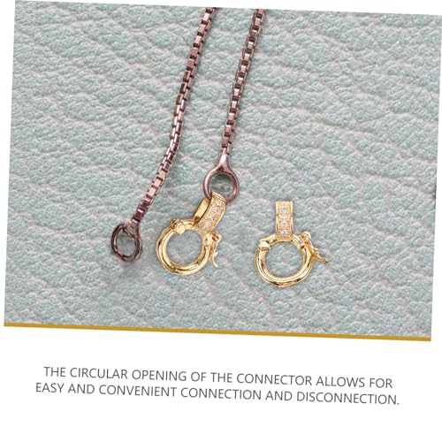 TOKIDNY 5Stücke Metallverschlüsse für Schmuck Schmuckkonverter für Armbänder und DIY Schmuckzubehör für Kreative Projekte Goldfarben Langlebig und Vielseitig TOKIDNY 5Stücke Metallverschlüsse für Schmuck Schmuckkonverter für Armbänder und DIY Schmuckzubehör für Kreative Projekte Goldfarben Langlebig und Vielseitig von TOKIDNY
