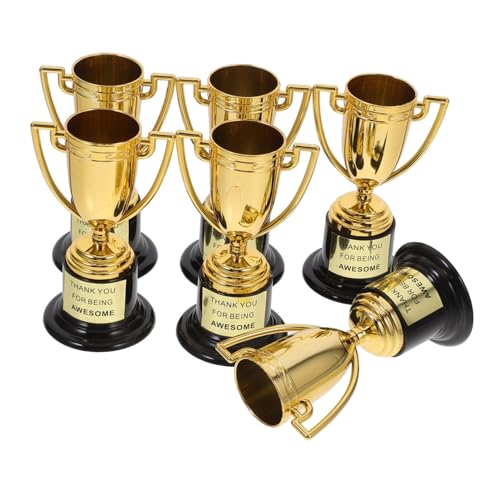 TOKIDNY 6 Stück Goldene Mini-trophäenbecher Für Sportveranstaltungen, Wettbewerbe, Partygeschenke, Elegantes Und Langlebiges Design Zur Belohnung Von Partygeschenken Für Kinder Und TOKIDNY 6 Stück Goldene Mini-trophäenbecher Für Sportveranstaltungen, Wettbewerbe, Partygeschenke, Elegantes Und Langlebiges Design Zur Belohnung Von Partygeschenken Für Kinder Und von TOKIDNY