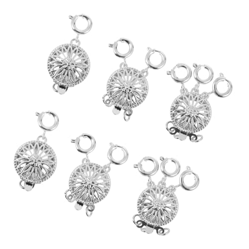 TOKIDNY 6 Stück Teiliges Sonnenblumen Metallverschluss für Mehrreihige Halsketten Langlebiger Legierungsverschluss Rostfrei Zuverlässig Geeignet für DIY Schmuckherstellung und TOKIDNY 6 Stück Teiliges Sonnenblumen Metallverschluss für Mehrreihige Halsketten Langlebiger Legierungsverschluss Rostfrei Zuverlässig Geeignet für DIY Schmuckherstellung und von TOKIDNY