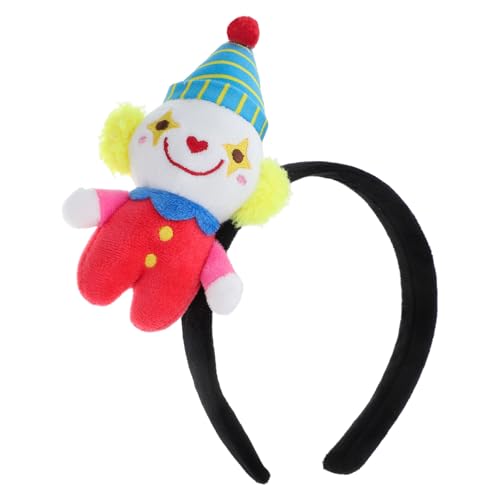 TOKIDNY Halloween-stirnband Für Mädchen Clown-zubehör-set Plüsch-clown-haarband Zirkus-mottoparty Kopfbedeckung Karnevalskostüme Für Jungen Und Mädchen von TOKIDNY